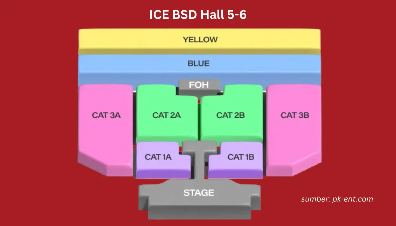 Layout penonton pada konser Babymonster di ICE BSD