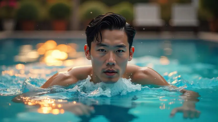 Berenang di kolam apartemen untuk melepas penat dan stres
