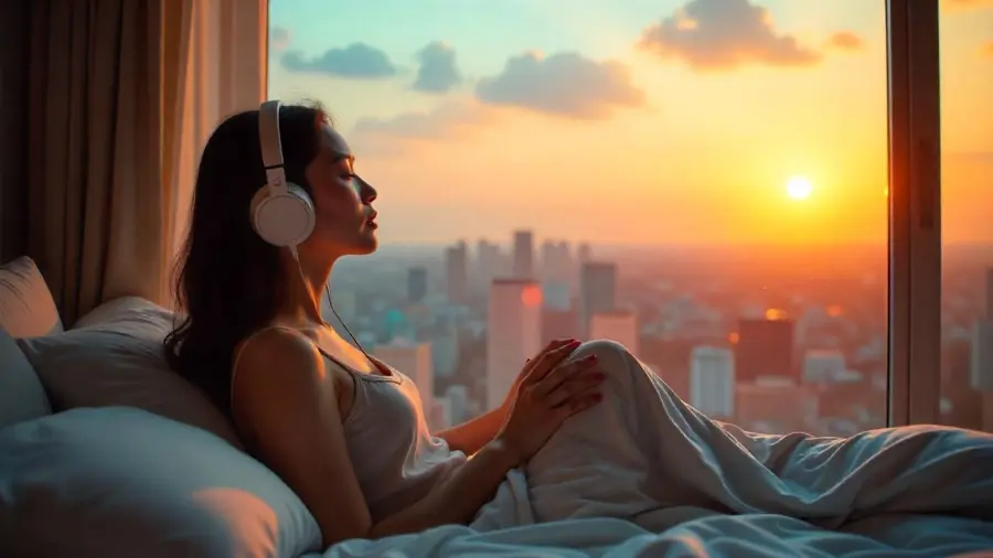 Ide healing mendengarkan musik favorit sambil memandang awan