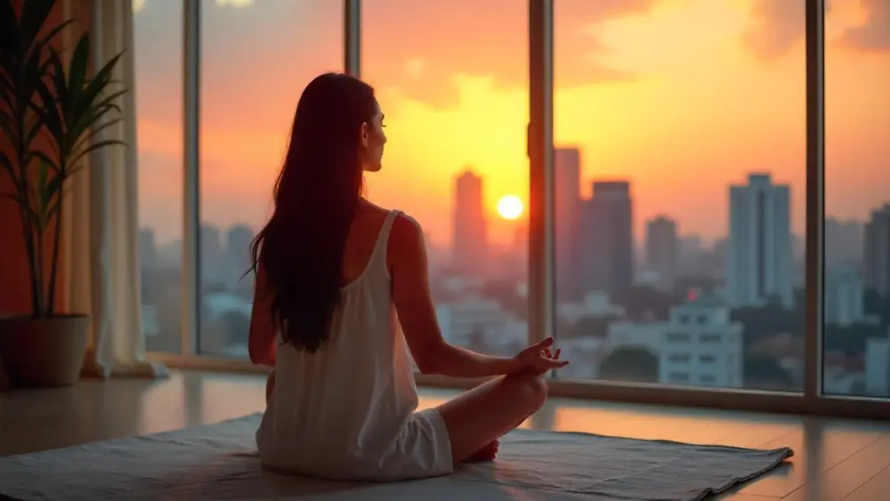 Mindfulness meditasi di apartemen