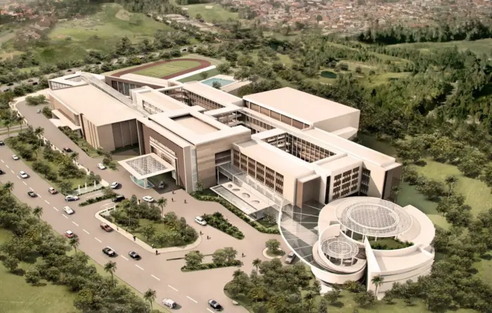 Foto 3D Aerial Jakarta Nanyang School di BSD