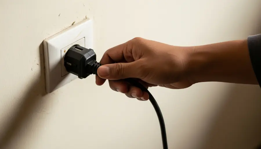 Kebiasaan mencabut peralatan elektronik yang sedang tidak digunakan dapat menghemat energi