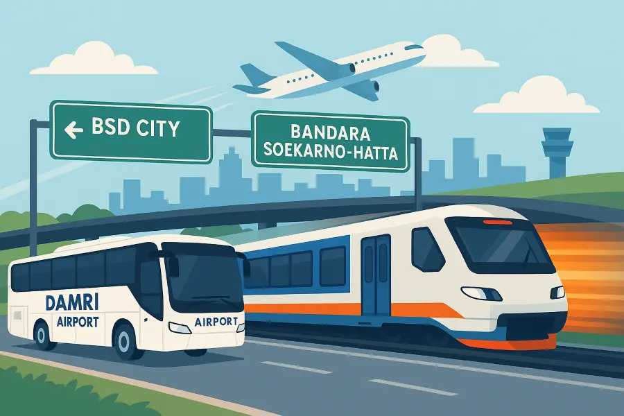 Rute dan Transportasi dari BSD ke Bandara Soekarno Hatta