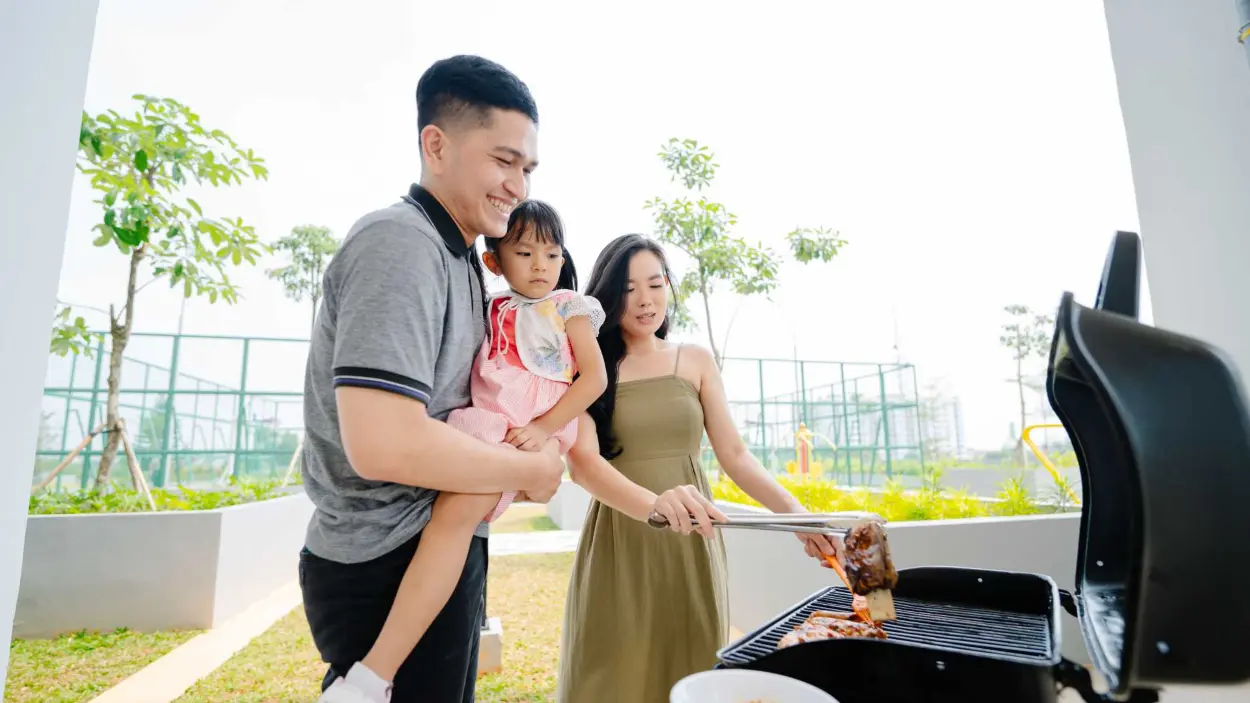 Barbeque Area Apartemen Akasa Pure Living