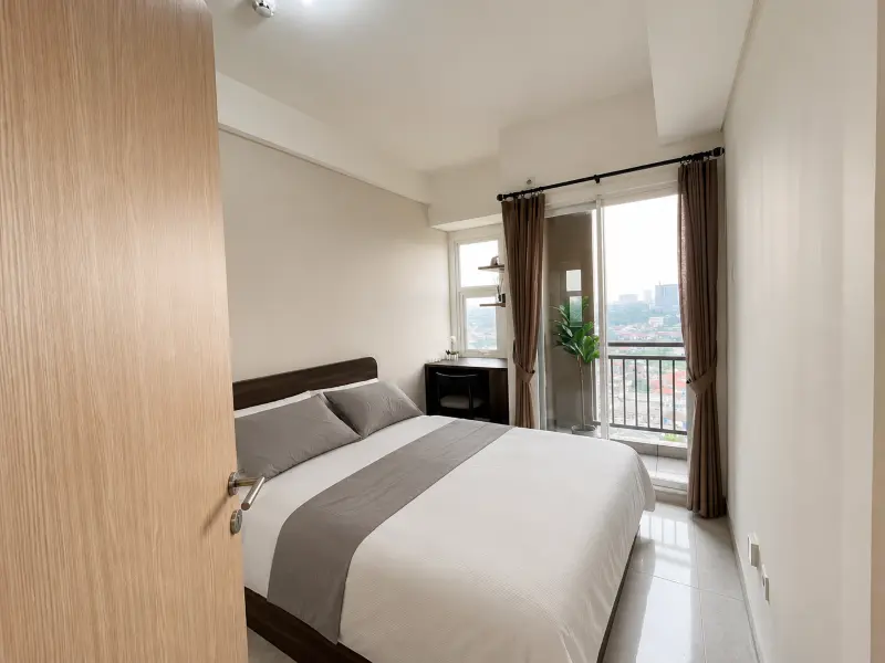 Interior kamar terhubung dengan balkon